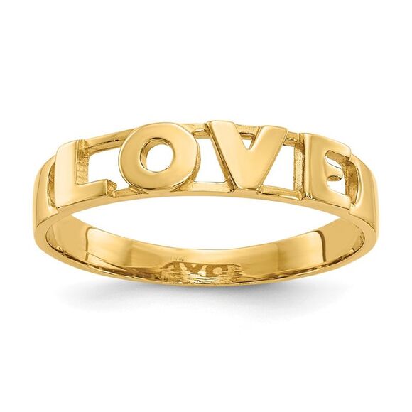 14k Yellow Gold LOVE Ring,All Products : American Fashion Style Bags On Sale